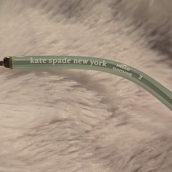 Kate Spade Green and Gold Round Octavia Sunglasses Brand New In Case main image 10
